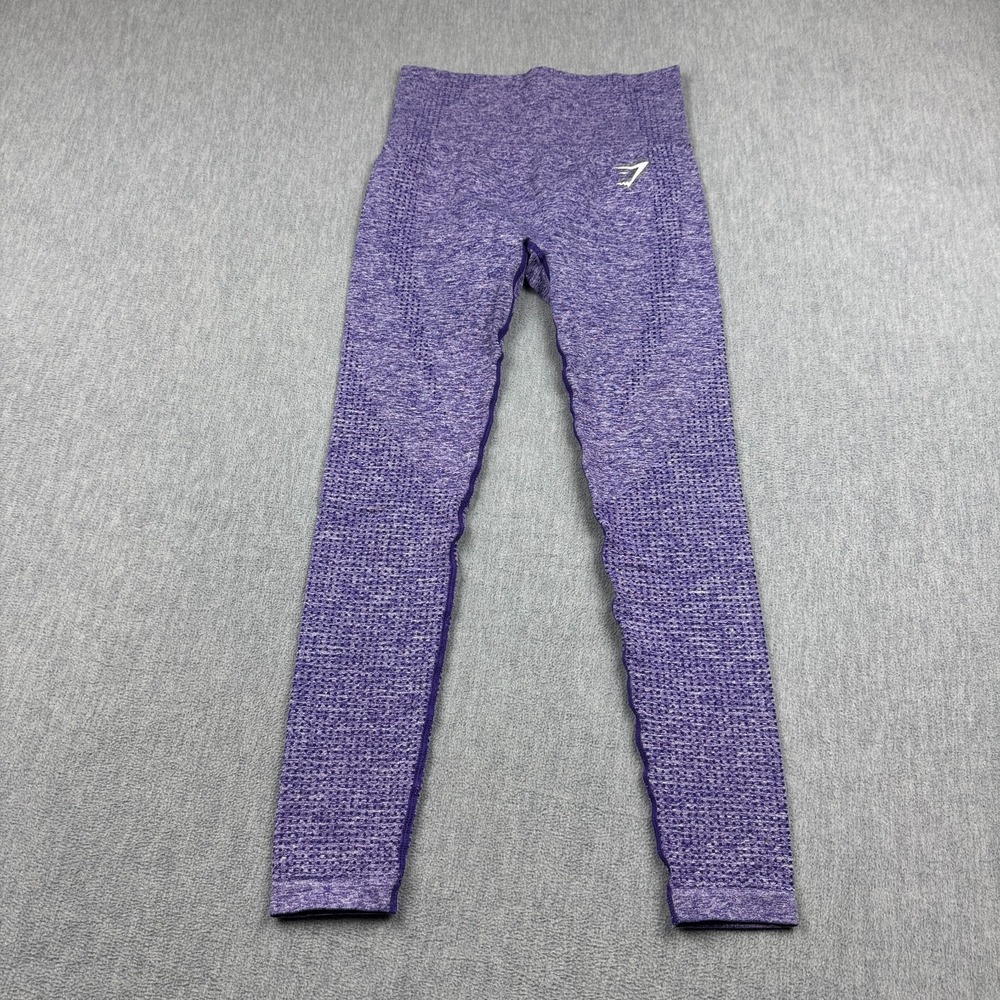 Gymshark Leggings Women Small Purple Vital 2.0 Seamless Yoga Gym Athleisure Pant